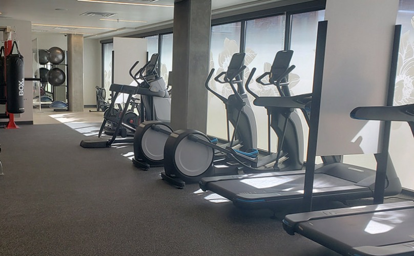 Ample treadmills and well-equipped fitness center at Brickhouse at Lamar Station