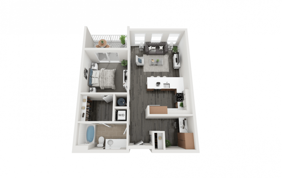 Chickadee - 1 bed 1 bath and 830 sq ft.