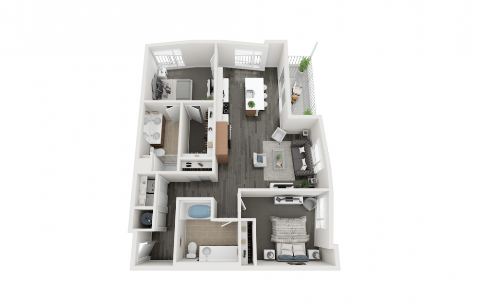 Dipper - 2 bed 2 baths and 1180 sq ft.