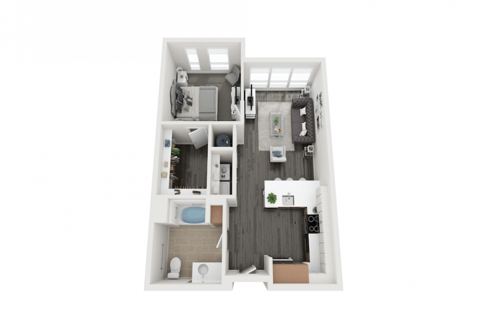 Ibis - 1 bed 1 bath and 717 sq ft.