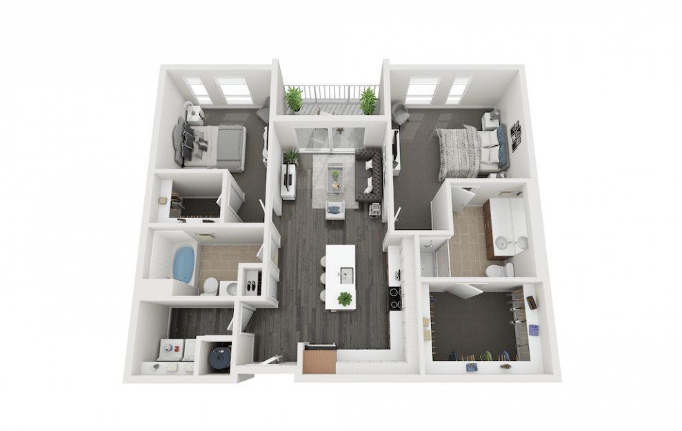 Waxwing - 2 bed 2 bath and 1161 sq ft.